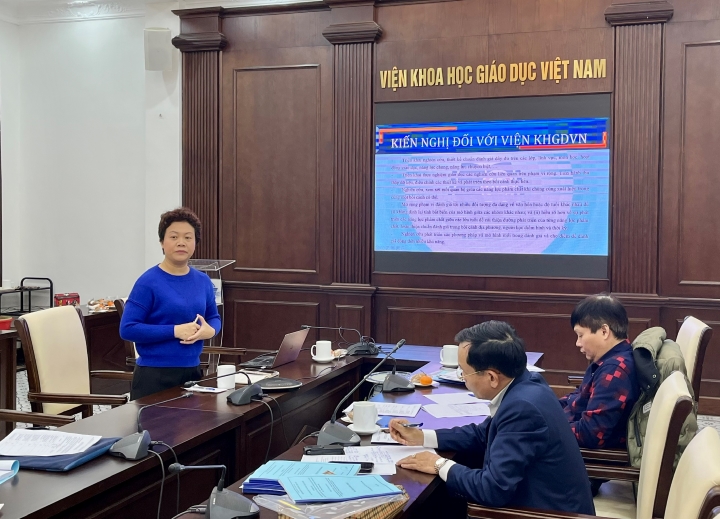 Nghiệm thu cơ sở đề tài KH CN “Nghiên cứu cơ sở khoa học của xây dựng chuẩn đánh giá năng lực và phẩm chất học sinh theo Chương trình Giáo dục phổ thông 2018”
