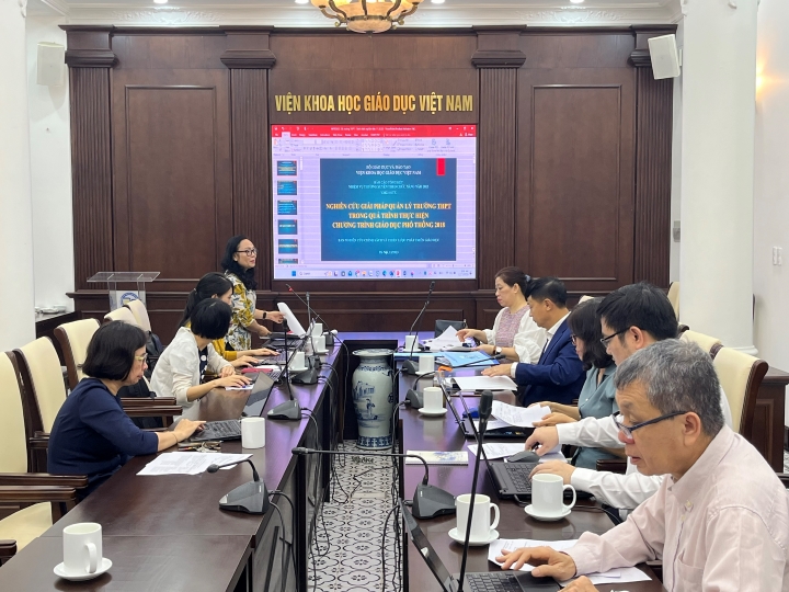 Nghiệm thu nhiệm vụ theo chức năng năm 2023 của Trung tâm Nghiên cứu Giáo dục Đại học
