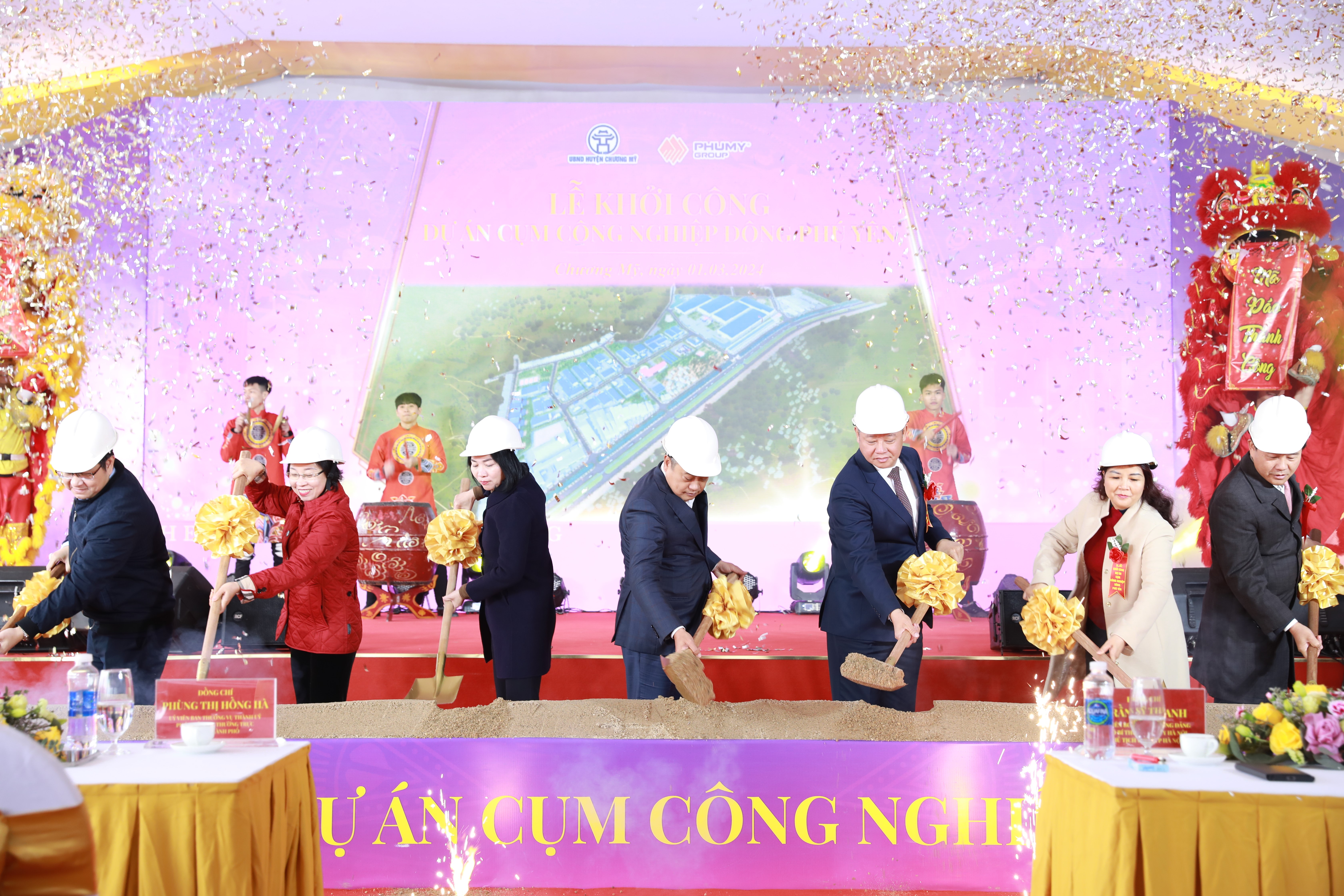KHỞI CÔNG CỤM CÔNG NGHIỆP ĐÔNG PHÚ YÊN, HUYỆN CHƯƠNG MỸ