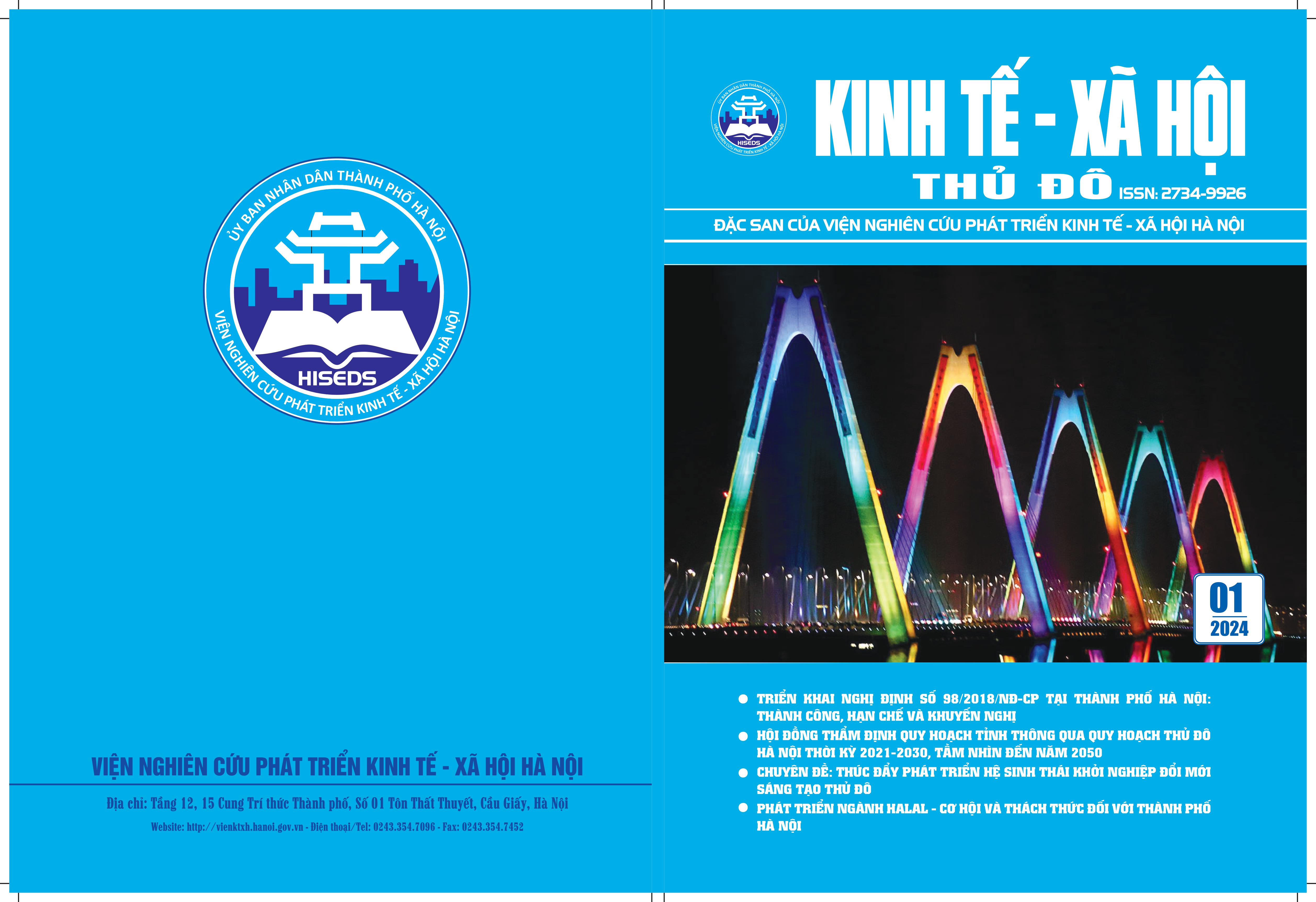 Đặc san kinh tế - xã hội Thủ đô số 01 2024